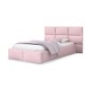 DONY kárpitozott ágy ágyneműtartóval 120x200  - rózsaszín