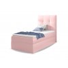Mini 2 rózsaszín ágyneműtartós boxspring ágy matraccal 90x200