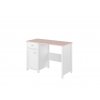 LUNA LN-03 íróasztal - fehér / rózsaszín