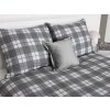 KLARISSA szürke kockás ágyneműhuzat