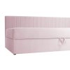TEODOR saroktámlás rózsaszín ágy 90x200 ágyneműtartóval
