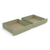 Olivazöld univerzális ágyneműtartó fiókok