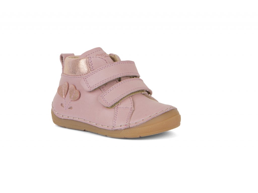 Celoroční kožená Barefoot bota Froddo G2130285 Pink