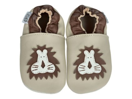 Kozene barefoot capacky CAPIKI Lvicek bezovy