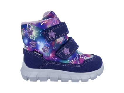 Zimní obuv Richter 2151 2291 6821 nautical/multi/lilac s membránou Sympatex blikací