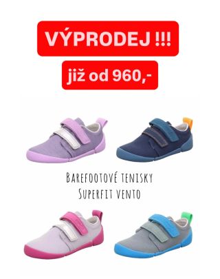 Zlevnili jsme pro vás barefootové tenisky Superfit!!! Super plátěné tenisky, ideální na léto☀️ Prodyšné, vhodné na písek,...