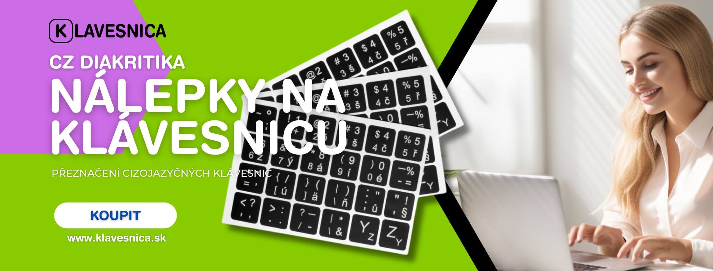 nálepky na klávesnici