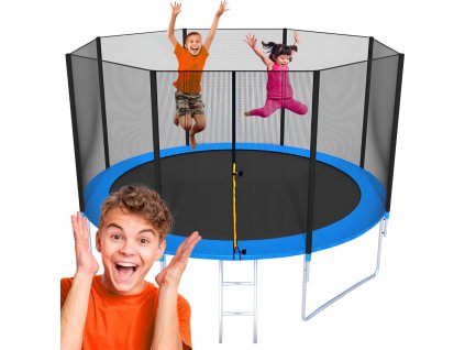 Trampolína 12FT - Bezpečná relaxační zóna pro vaše děti plná zábavy