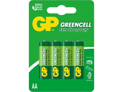 4 x bateria cynkowo weglowa r6 aa gp greencell