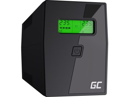 green cell ups micropower 600va mit lcd bildschirm