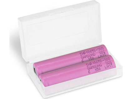 2x akumulator 18650 li ion samsung inr18650 30q 3000mah box pojemnik