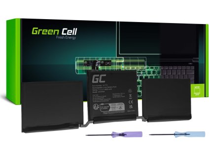 green cell battery a1713 for apple macbook pro 13 a1708 2016 2017