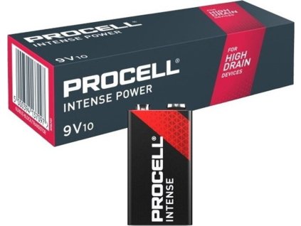 10 x bateria alkaliczna duracell procell intense 6lr61 9v