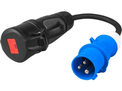 green cell zellenstromadapter rot cee 16a 400v 5p auf blau cee 16a 230v 3p