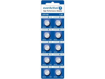 10 x bateria alkaliczna mini everactive ag12 g12 lr1142 lr43 2