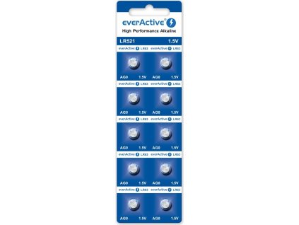 10 x bateria alkaliczna mini everactive ag0 g0 lr521 lr63 2
