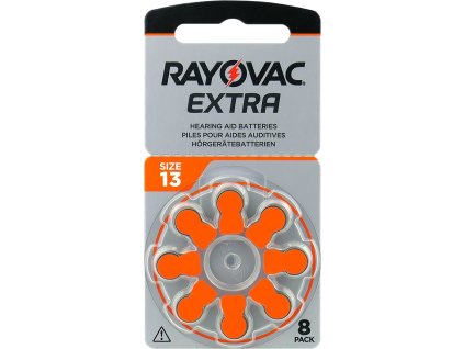 8 x baterie do aparatow sluchowych rayovac extra 13 2
