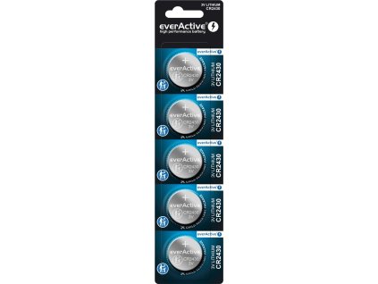 5 x bateria litowa mini everactive cr2430 2