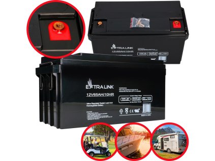 Baterie AGM| 12V | 65Ah | bezúdržbová