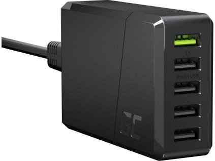 ladowarka sieciowa green cell gc chargesource 5 5xusb 52w z szybkim ladowaniem ultra charge i smart charge
