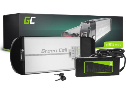 green cell bateria do roweru elektrycznego 36v 10ah e bike li ion rear rack z ladowarka