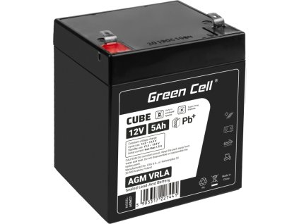 green cell agm 12v 5ah akumulatorova bezudrzbovy akumulator hracky vystrazne systemy hrackarske vozidlo