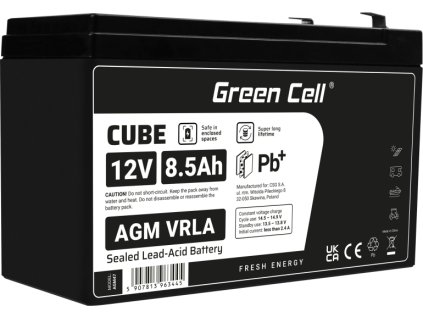 green cell agm 12v 85ah akumulatorova bezudrzbovy akumulator hracky vystrazne systemy hrackarske vozidlo