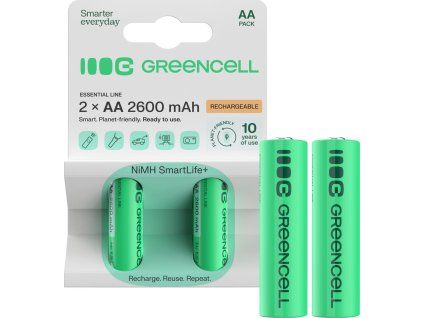 green cell 2x aa hr6 batteries 2600mah