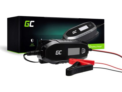 Automatická nabíječka, usměrňovač Green Cell pro akumulátor 6V / 12V (4A) s funkcí inteligentní diagnostiky