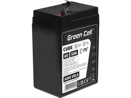green cell agm vrla 6v 5ah bezobslugowy akumulator do systemu alarmowego kasy fiskalnej zabawki