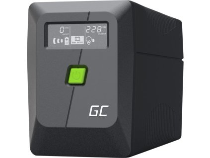 emergency power supply ups greencell 850va 480w powerproof with lcd display