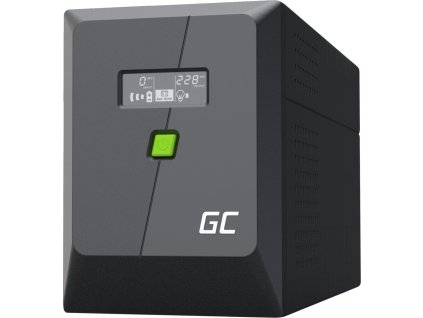 emergency power supply ups greencell 2000va 1200w powerproof with lcd display