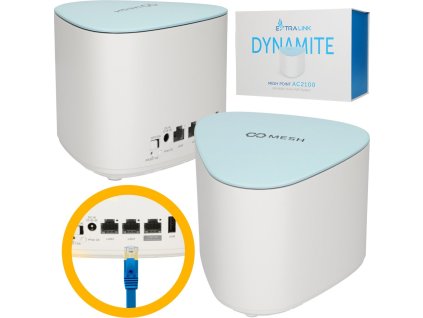 Extralink Dynamite C21 | modul rozšiřující síť Mesh | AC2100, MU-MIMO, Domácí systém Mesh WiFi