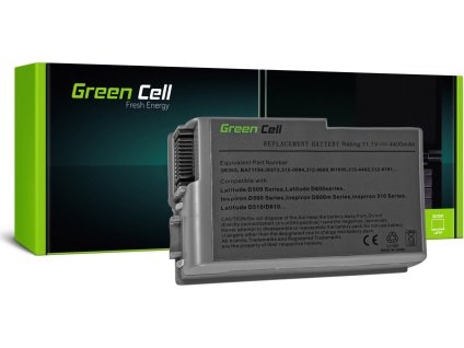 green cell battery for dell latitude d500 d505 d510 d520 d530 d600 d610 111v 4400mah