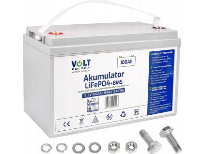 akumulator lifepo4 do lodzi kampera 100ah 12v 150a