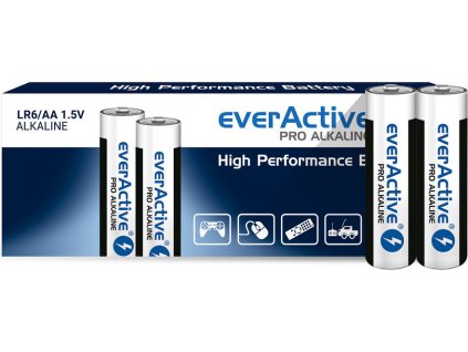 10 x baterie alkaliczne everactive pro lr6 aa karonik