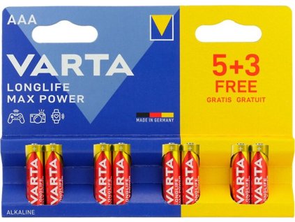 8 x baterie aaa lr03 varta max power 4703 max tech