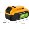 green cell battery for dewalt xr 18v 4ah battery replacement for dcb184