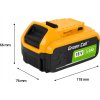 green cell bateria li ion do dewalt xr 18v system akumulator dcb184 5ah napiecie v 18 v