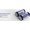 akumulatorki xtar 3 7v li ion 16340 r cr123 650mah 2 szt pojemnosc 650 mah