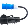 green cell zellenstromadapter rot cee 16a 400v 5p auf blau cee 16a 230v 3p