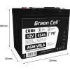 green cell cube agm ip54 12v 55ah vrla battery gel deep cycle scooter mower boat barge mower tractor fishing boat