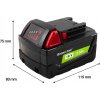 mocna bateria li ion 18v 5ah green cell do milwaukee m18 b5 4932430483 pojemnosc akumulatora 5 ah