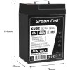 green cell cube agm vrla ip54 6v 4ah bezobslugowy akumulator do systemu alarmowego kasy fiskalnej zabawki