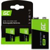 batteries rechargeable 2x 9v hf9 ni mh 250mah green cell