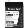 green cell cube agm ip54 6v 5ah vrla battery gel deep cycle toys for kids alarm systems