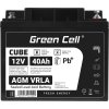 green cell cube agm ip54 12v 40ah vrla battery gel deep cycle scooter mower boat barge mower tractor fishing boat