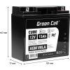 green cell agm 12v 15ah akku vrla blei batterie unbemann fischkutter boot scooter rasentraktor rasenmaeher 1