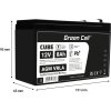 green cell agm vrla 12v 8ah bezobslugowy akumulator do systemu alarmowego kasy fiskalnej zabawki 1