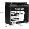 green cell agm vrla 12v 17ah bezobslugowy akumulator do kosiarki skutera lodzi wozka inwalidzkiego 1